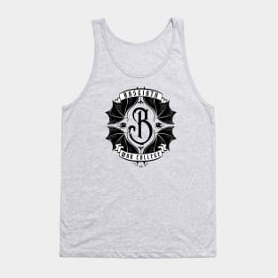 Basgiath War College Crest (white banner) Tank Top